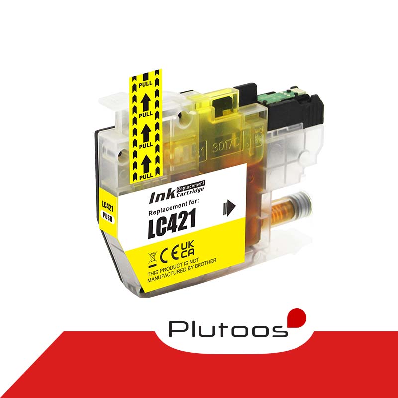 Plutoos LC-421 Yellow Druckerpatronen kompatibel zu Brother LC421