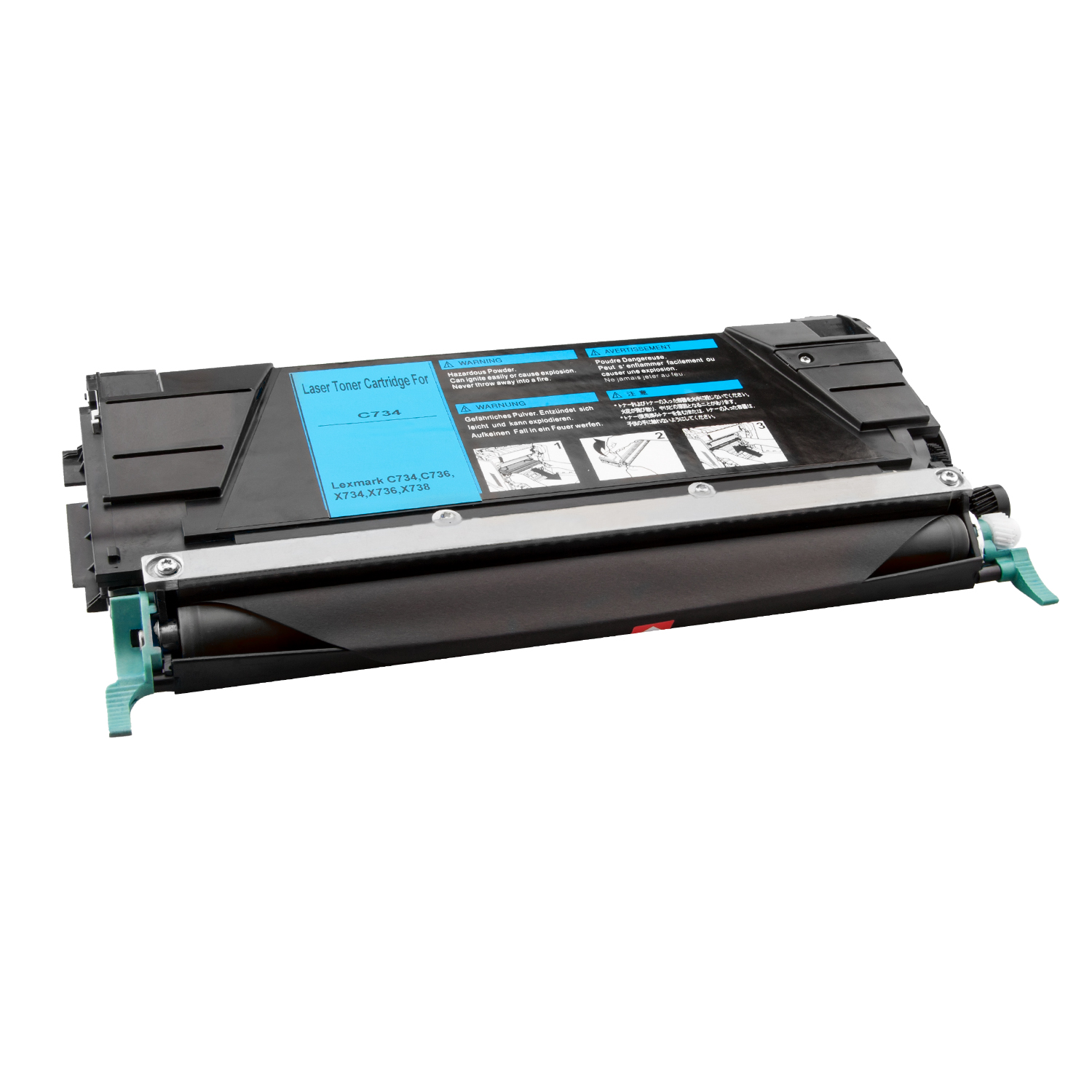 Lexmark C734 Toner XXL kompatibel, Cyan