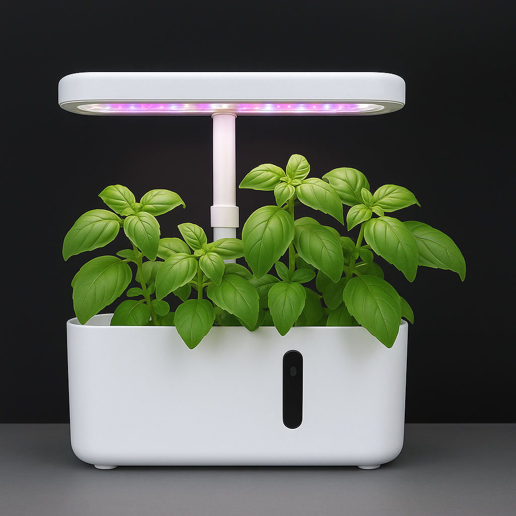 Plutoos Smart Hydroponisches Indoor-Pflanzsystem – LED Anzuchtset mit 5 Pods