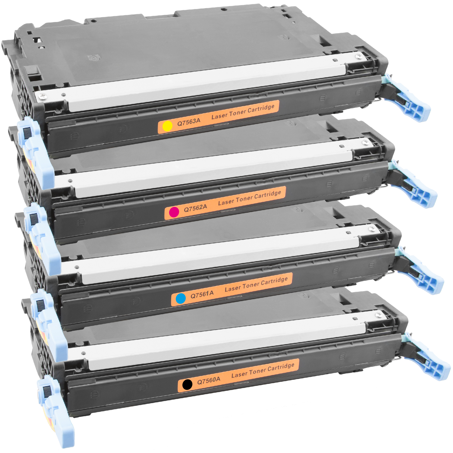HP Q7560A, Q7561A, Q7562A, Q7563A  Toner XXL kompatibel, 4er Farbset