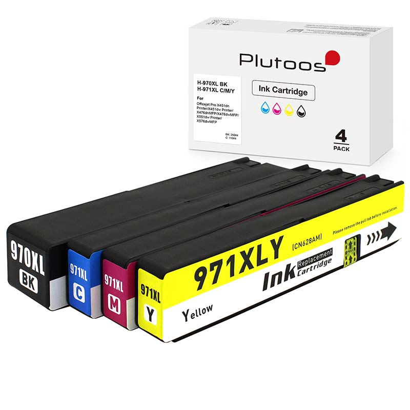 Plutoos 970XL 971XL Multipack Druckerpatronen kompatibel zu HP 970 XL HP 971 XL 4-pack