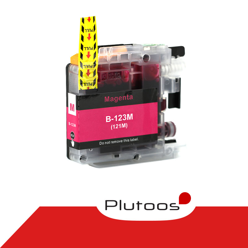 Plutoos LC-123 Magenta Druckerpatronen kompatibel zu Brother LC123