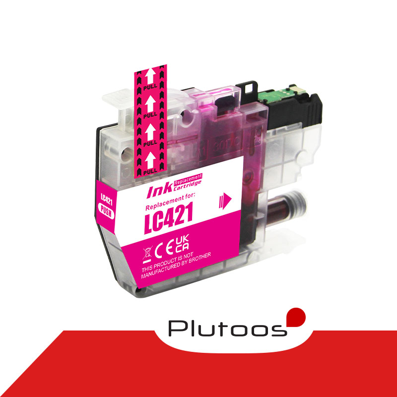 Plutoos LC-421 Magenta Druckerpatronen kompatibel zu Brother LC421