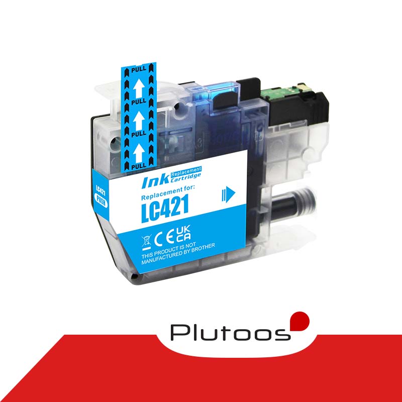 Plutoos LC-421 Cyan Druckerpatronen kompatibel zu Brother LC421