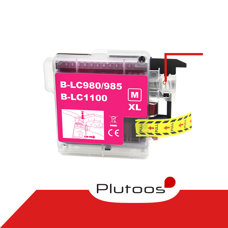 Plutoos LC-1100XL Magenta Druckerpatronen kompatibel zu Brother LC1100 XL