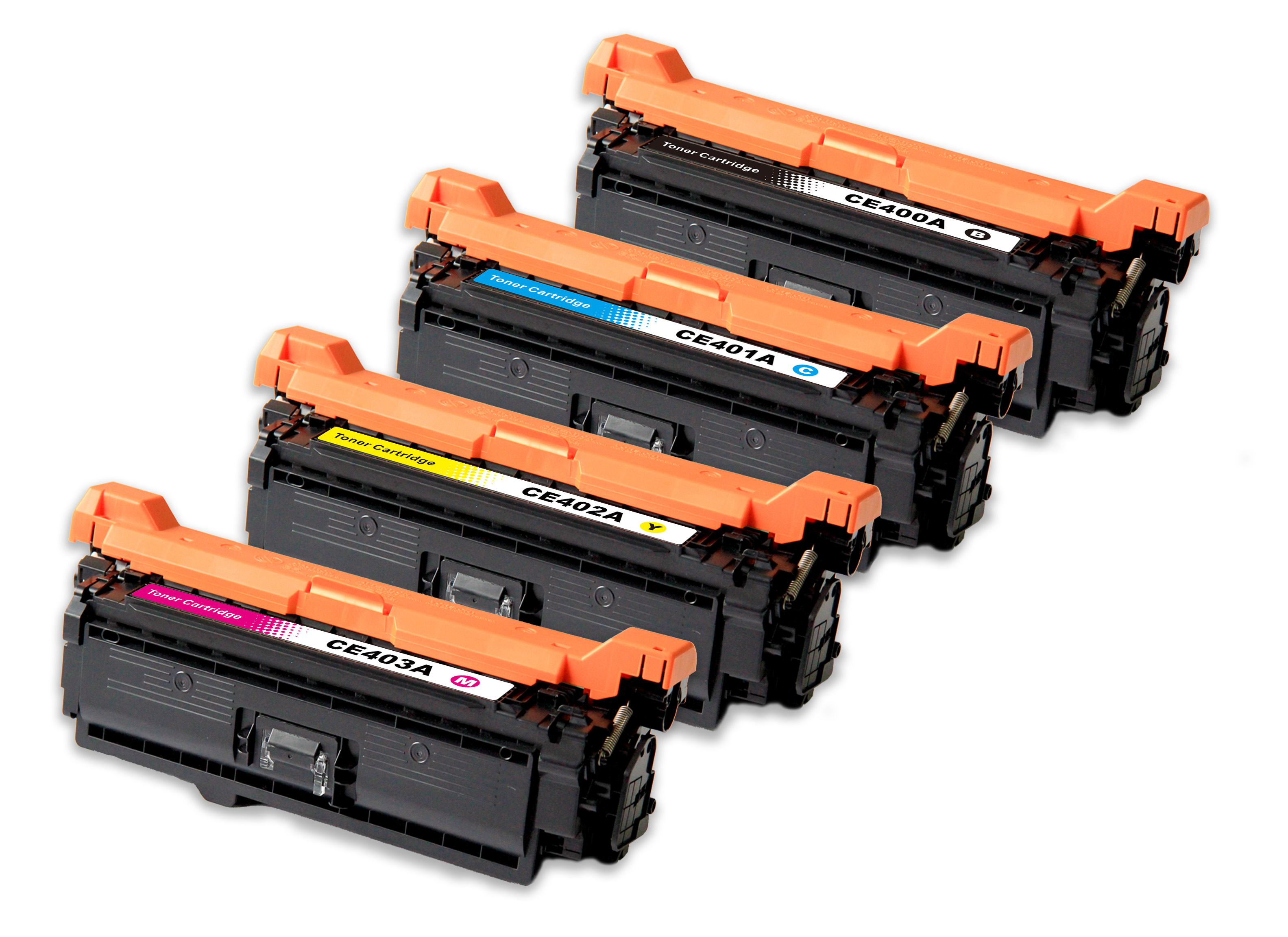 HP CE400X, CE401A, CE402A, CE403A  507X 507A Toner XXL kompatibel, 4er Farbset