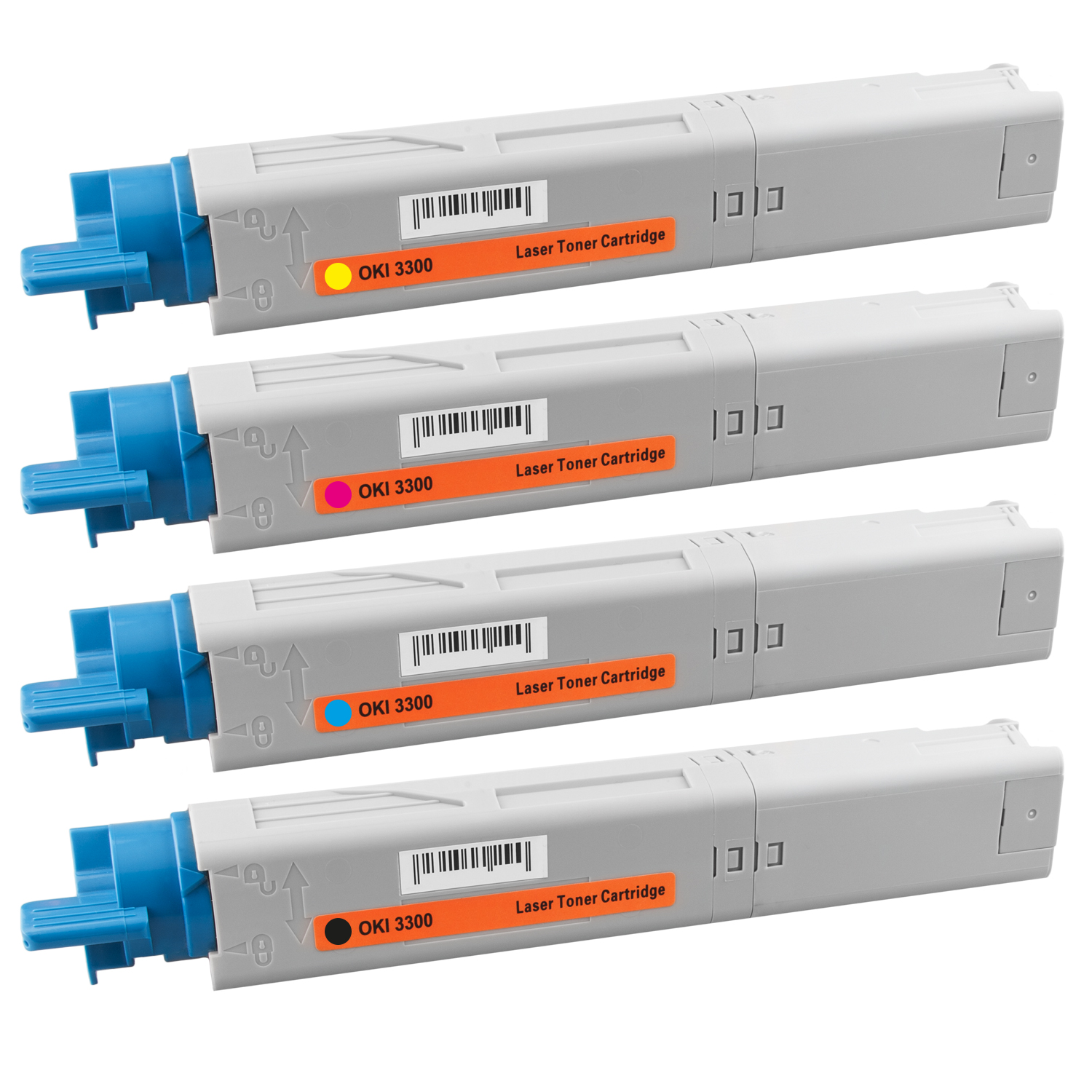 Oki C3300 Toner XXL kompatibel, 4er Farbset