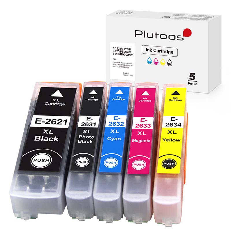 Epson T2621 T2631 T2632 T2633 T2634 Patronen XXL kompatibel, 5er Farbset