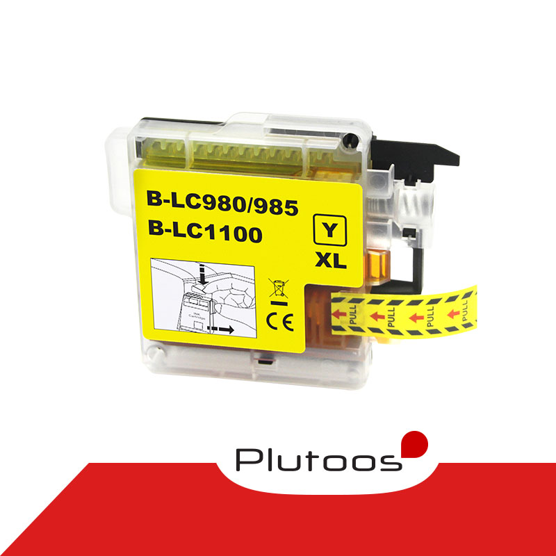 Plutoos LC-1100XL Yellow Druckerpatronen kompatibel zu Brother LC1100 XL