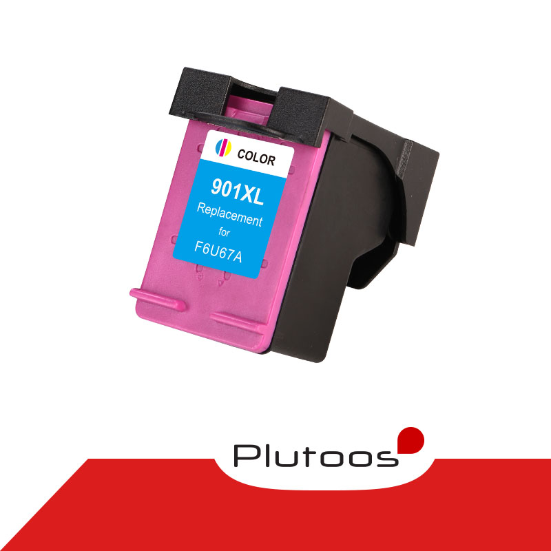Plutoos 901XL Color Druckerpatronen kompatibel zu HP 901 XL CC656AE