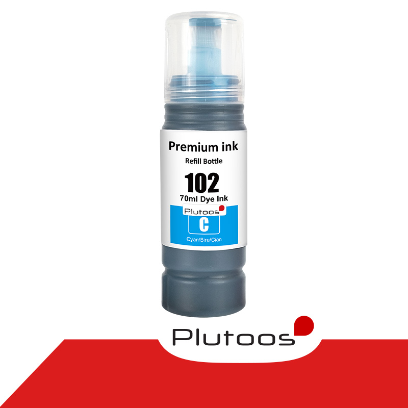 Plutoos 102 Ecotank Cyan Ink kompatibel zu Epson 102 Ecotank