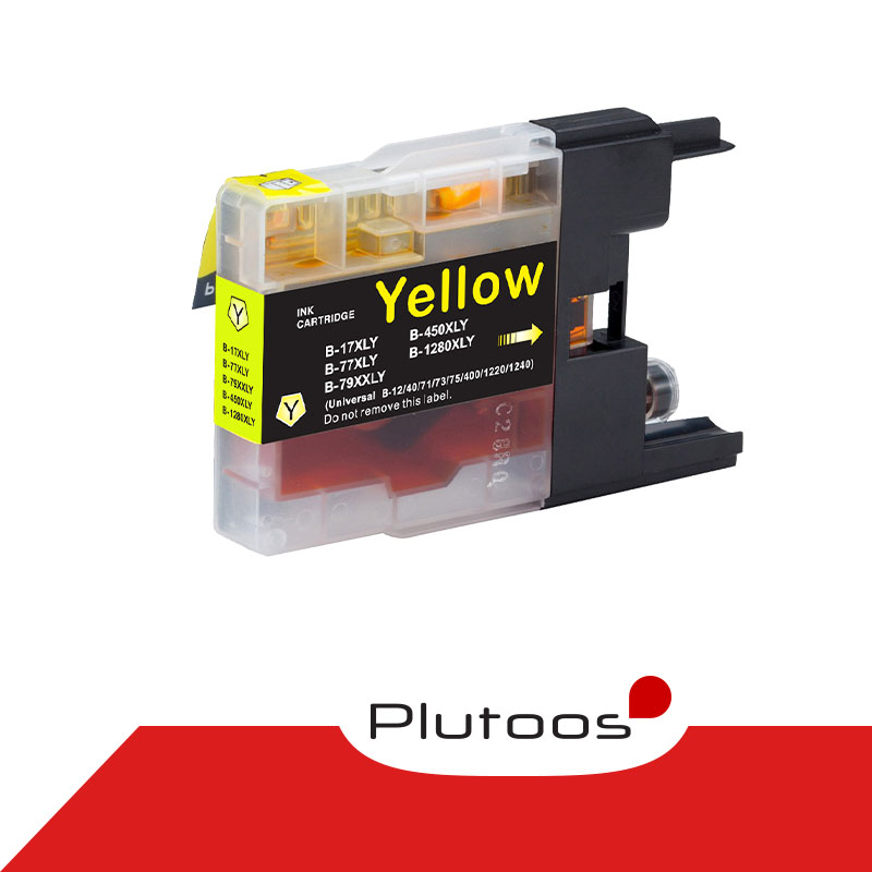 Plutoos LC-1280XL Yellow Druckerpatronen kompatibel zu Brother LC1280 XL