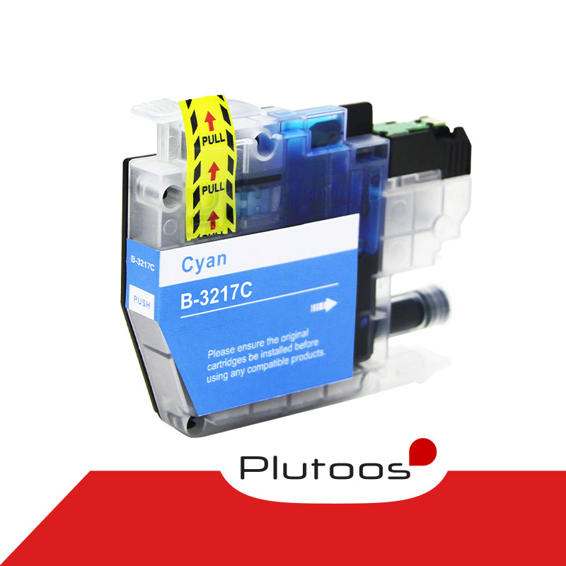 Plutoos LC-3217 Cyan Druckerpatronen kompatibel zu Brother LC3217 C