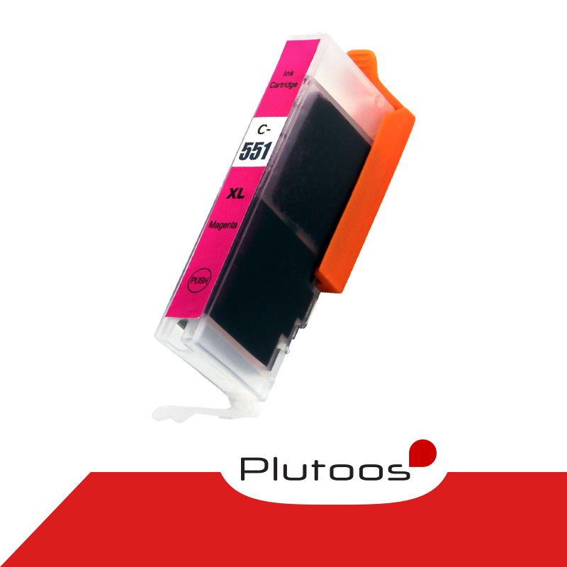 Plutoos CLI-551 Magenta Druckerpatronen kompatibel zu Canon CLI551 6445B001
