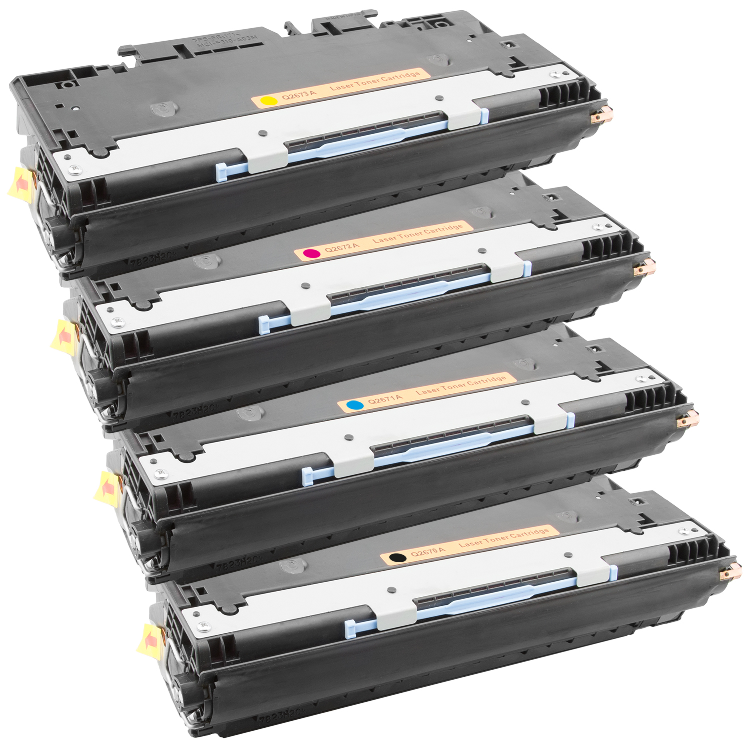 HP Q2670A, Q2671A, Q2672A, Q2673A Toner XXL kompatibel, 4er Farbset