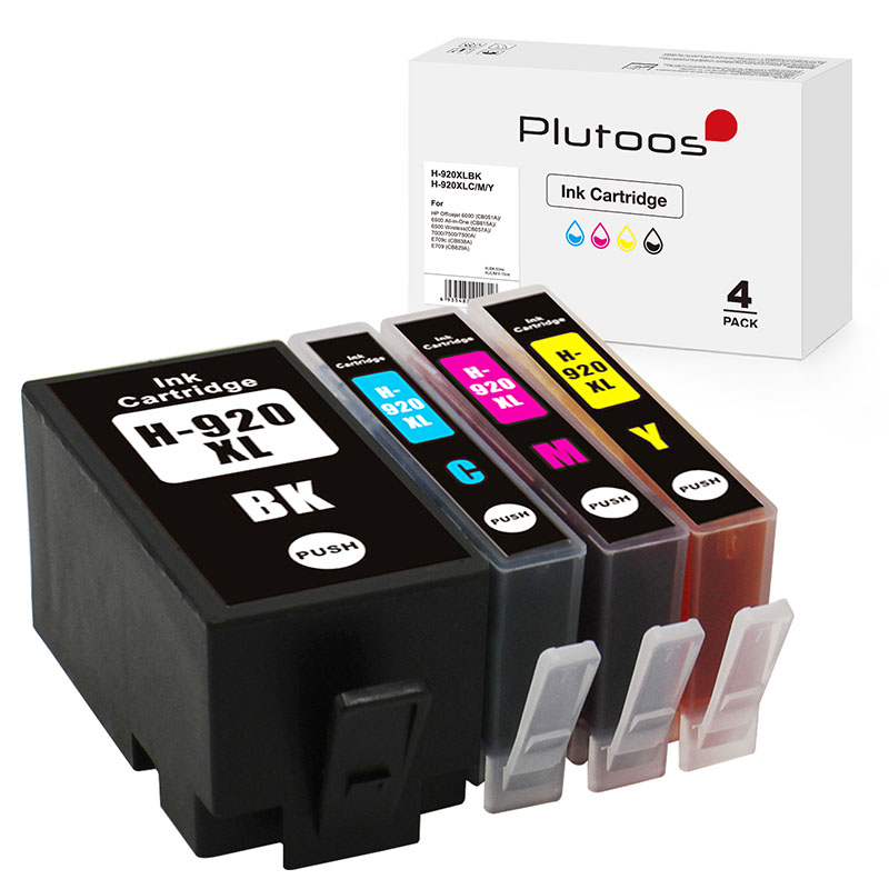 Plutoos 920XL Multipack Druckerpatronen kompatibel zu HP 920 XL 4-pack