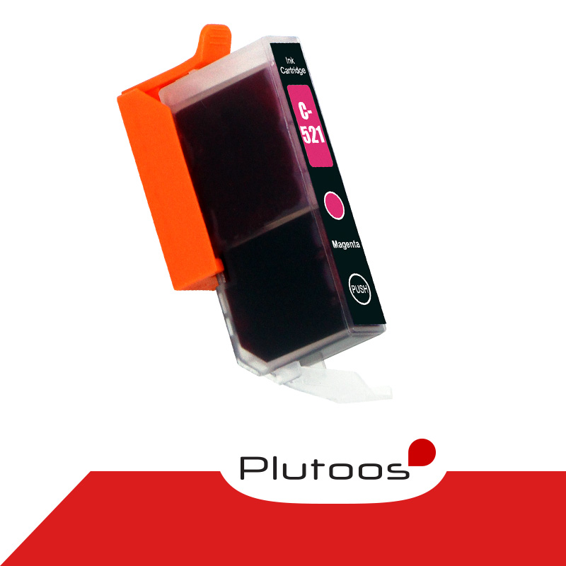 Plutoos CLI-521 Magenta Druckerpatronen kompatibel zu Canon CLI521 2935B001